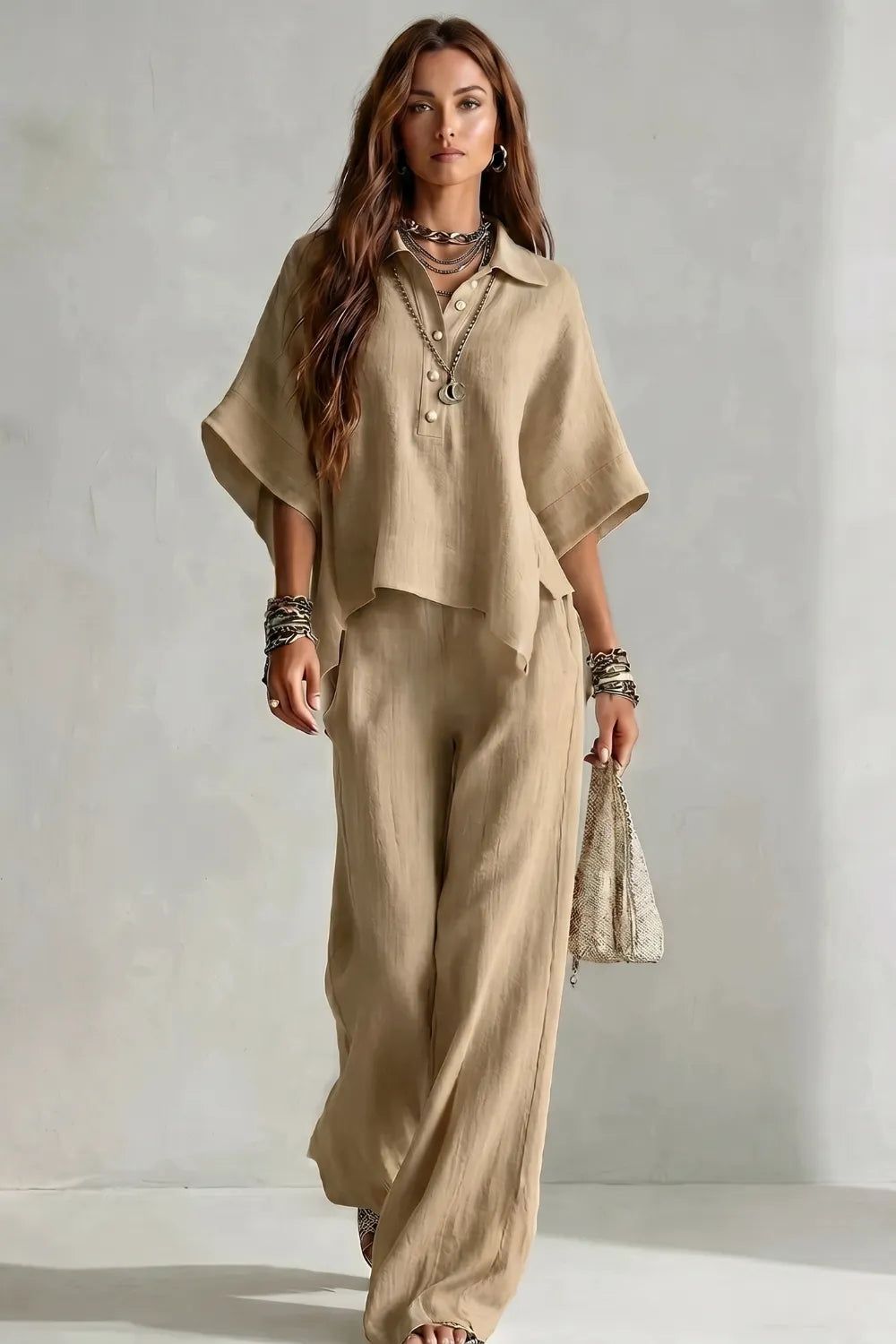 Relaxed resort elegance – Trouser set