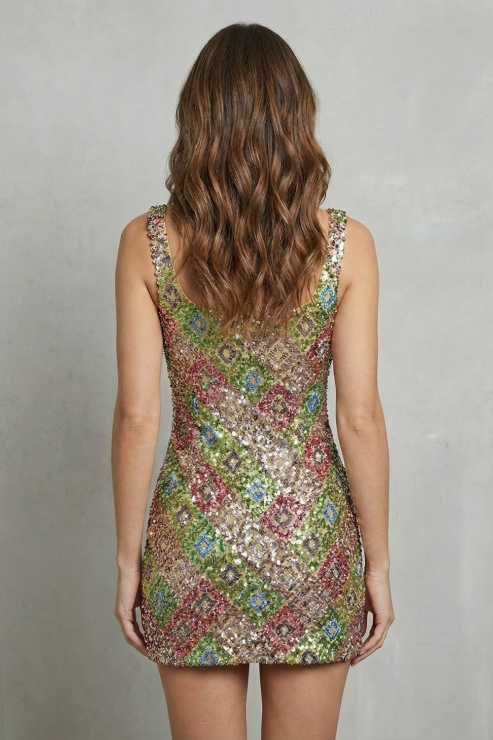 Crystal shimmer elegance – Mini dress