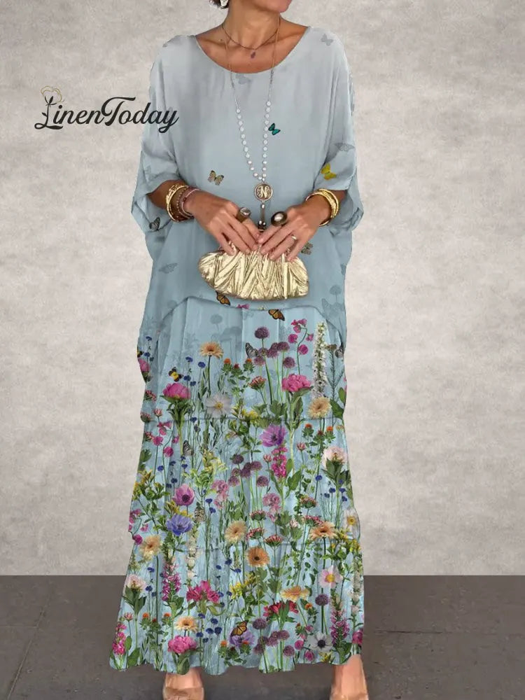 Women's Elegant Chiffon Cake Skirt