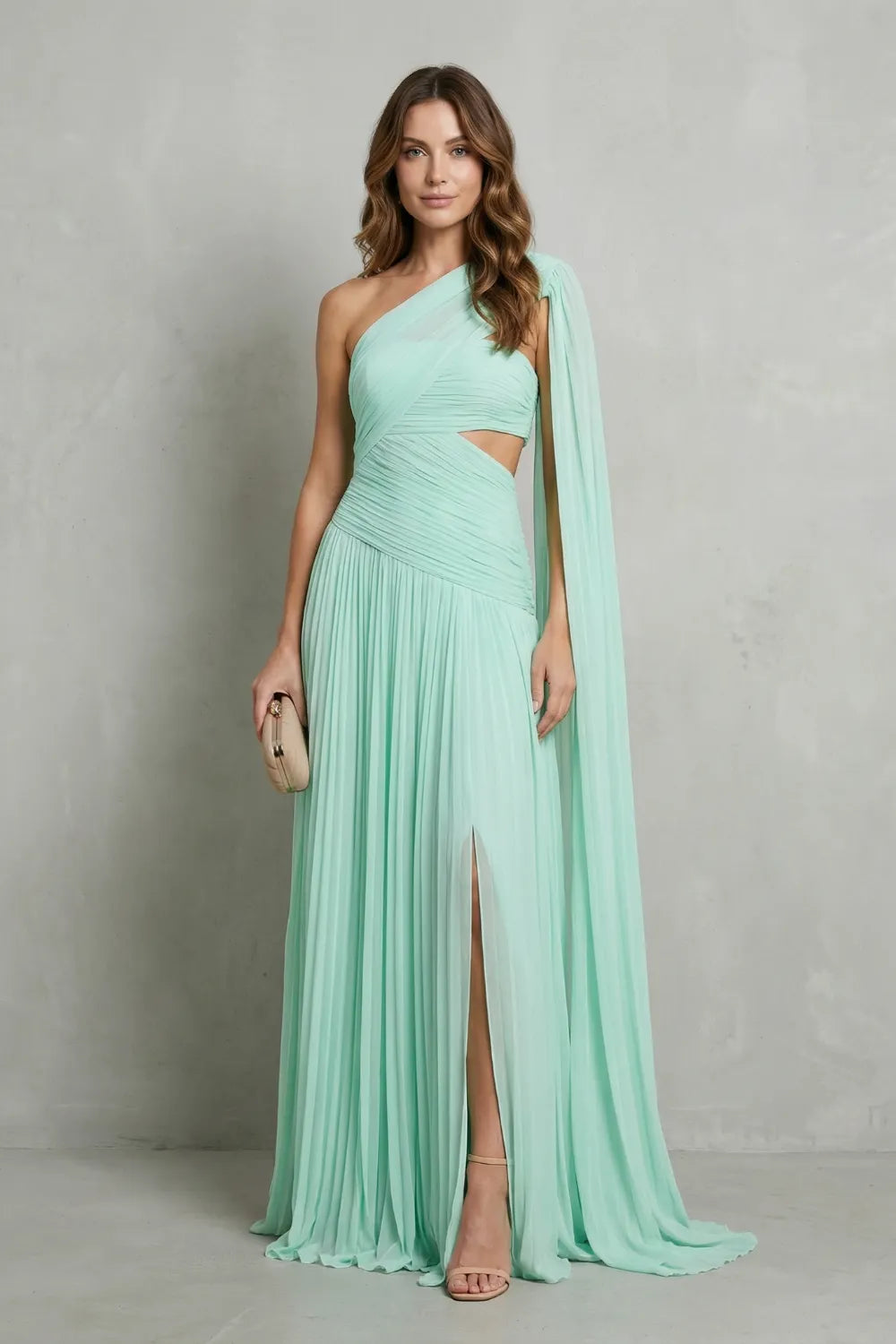 Ethereal chiffon drape – Maxi dress