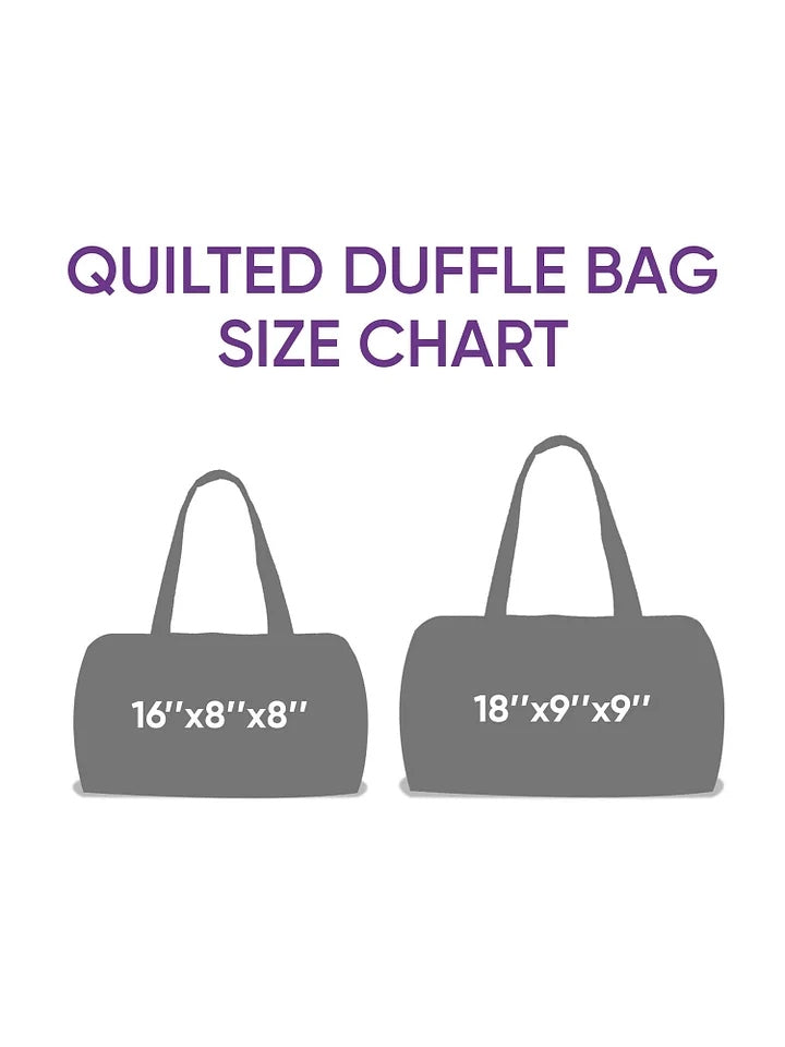 Hippie Journey Quilted Duffle Bag