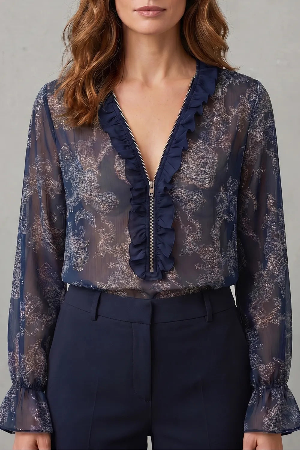Paisley romance allure – Chiffon blouse