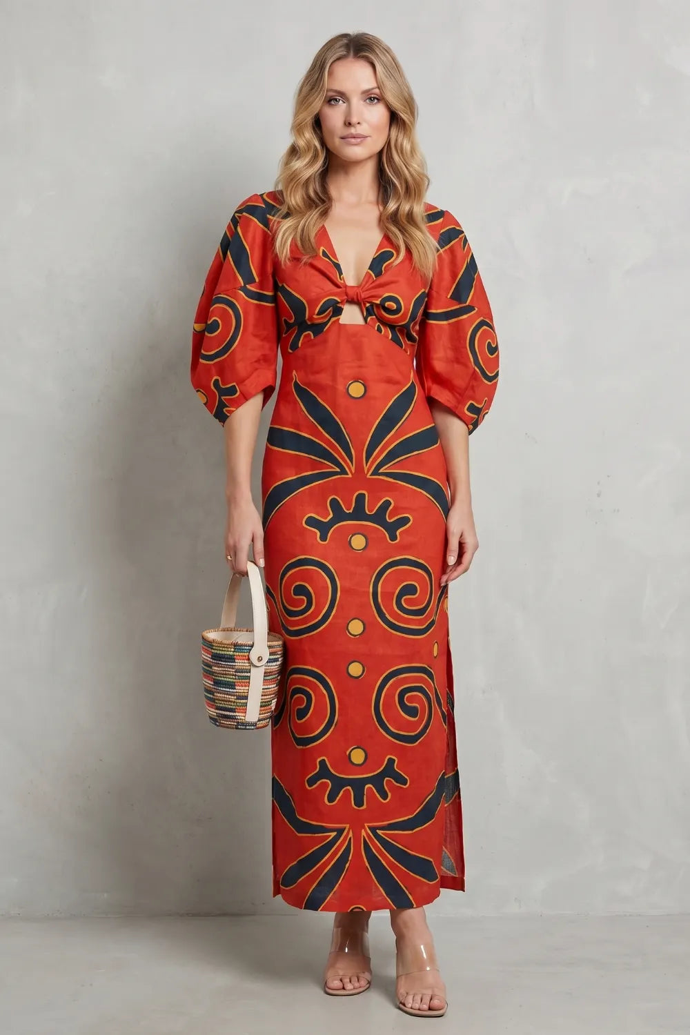 Colour block statement – Maxi dress
