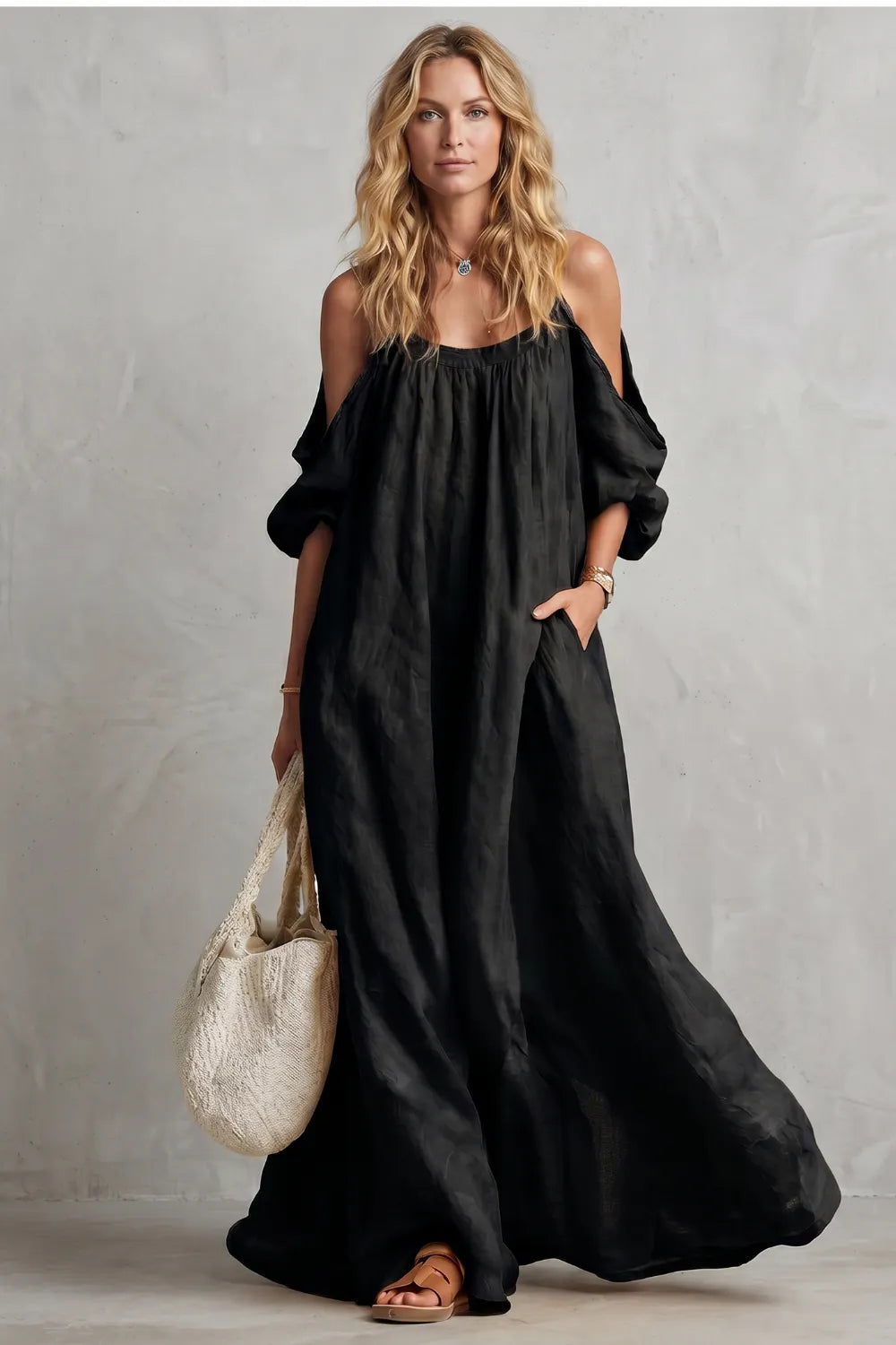 Flowing bohemian silhouette – Maxi dress