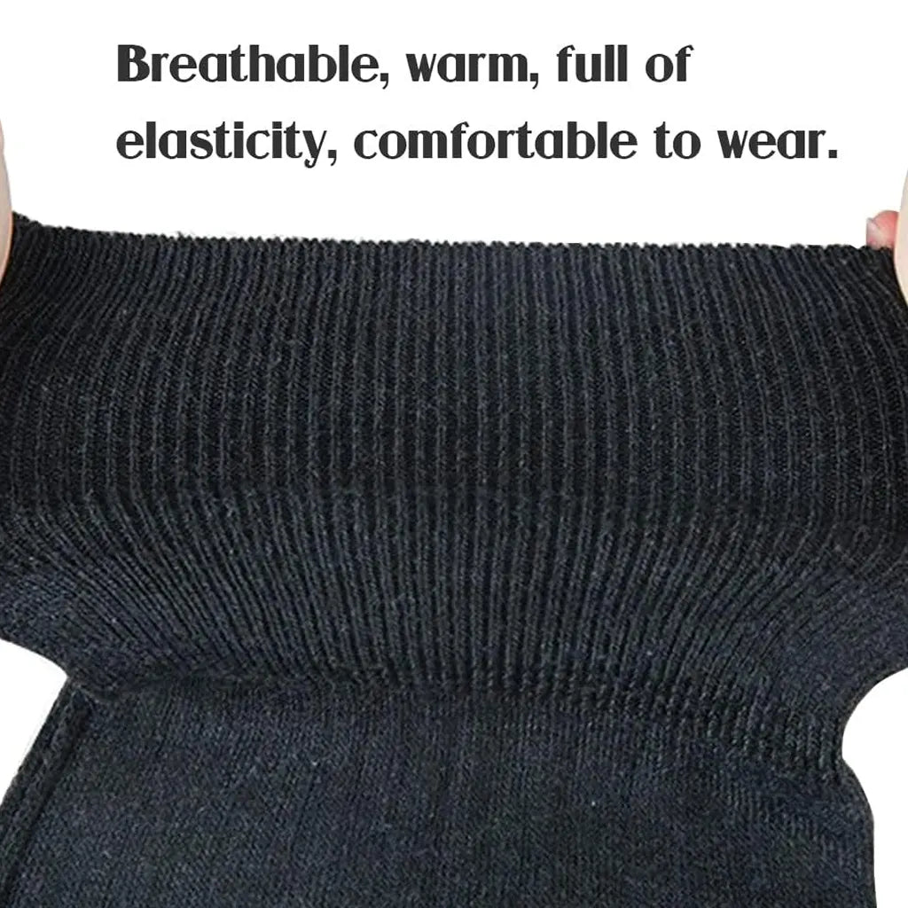 Unisex Winter Knit Plush Knee Braces Leg Warmer Men Women Thicken Knee Pads Sleeves Thermal Knee Warmers