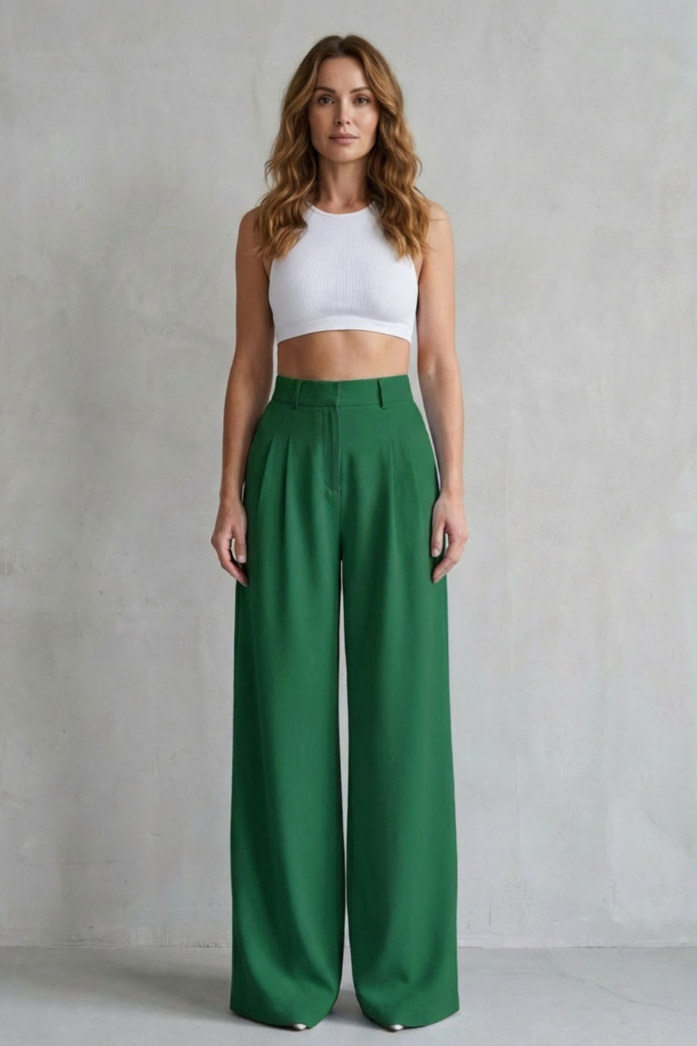 Flowing drape – Wide-leg tailored trousers