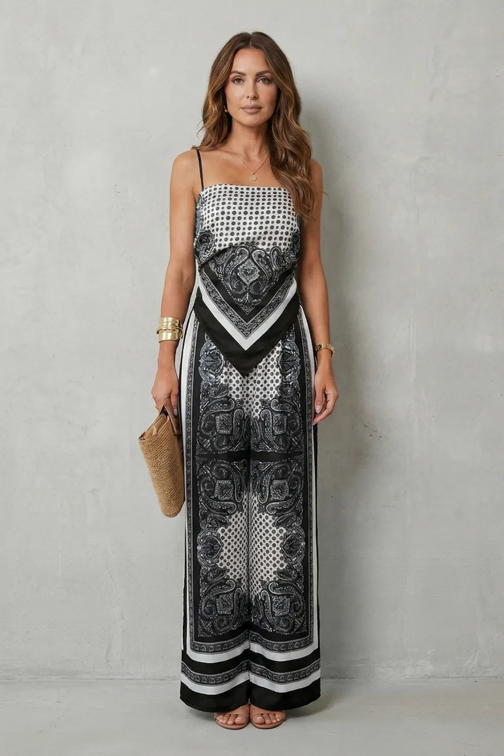 Ornate printed flow – Two piece set