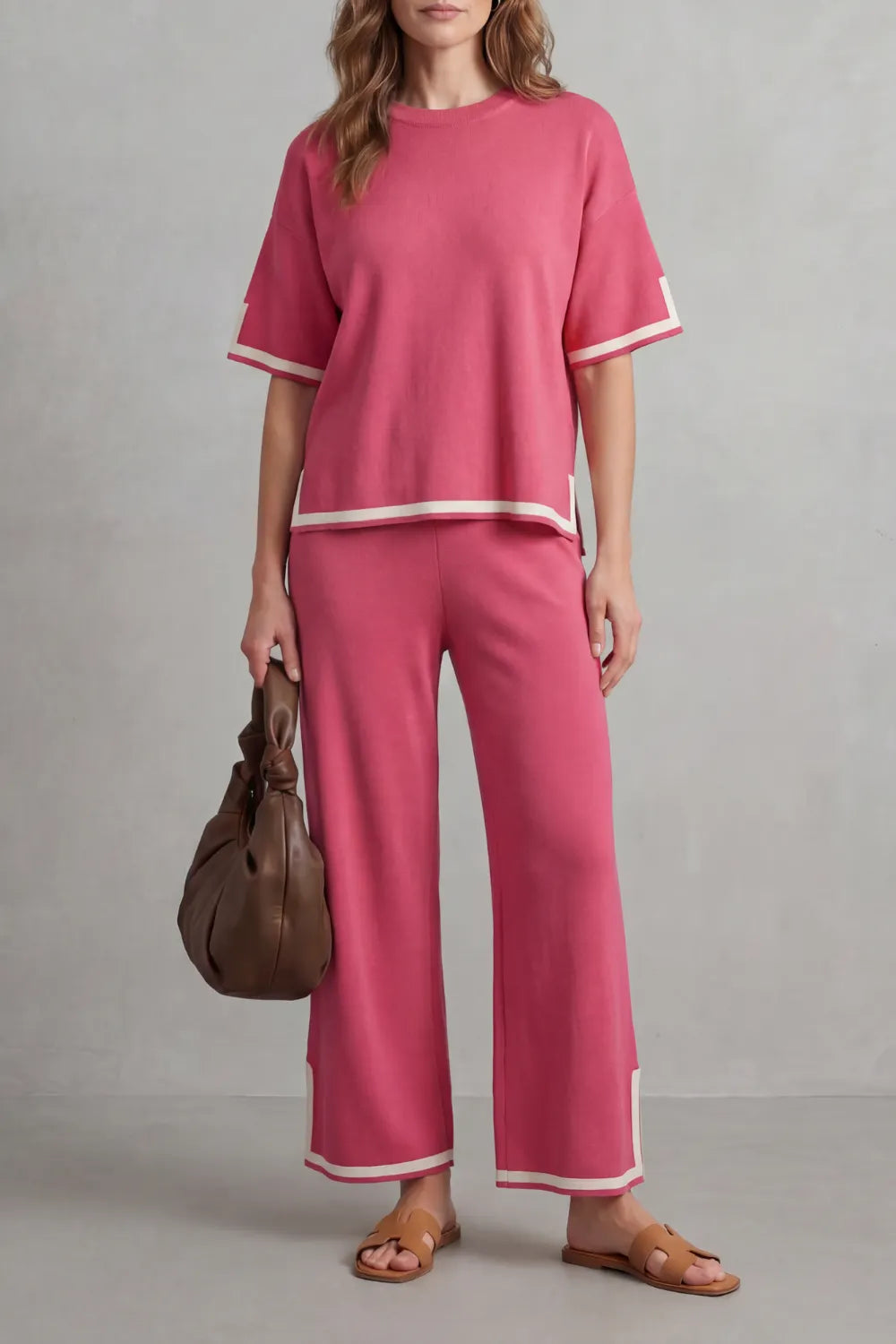 Chic Contrast Trim – Lounge Set