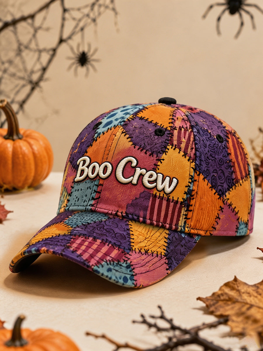 Halloween Patchwork Art Print Baseball Cap