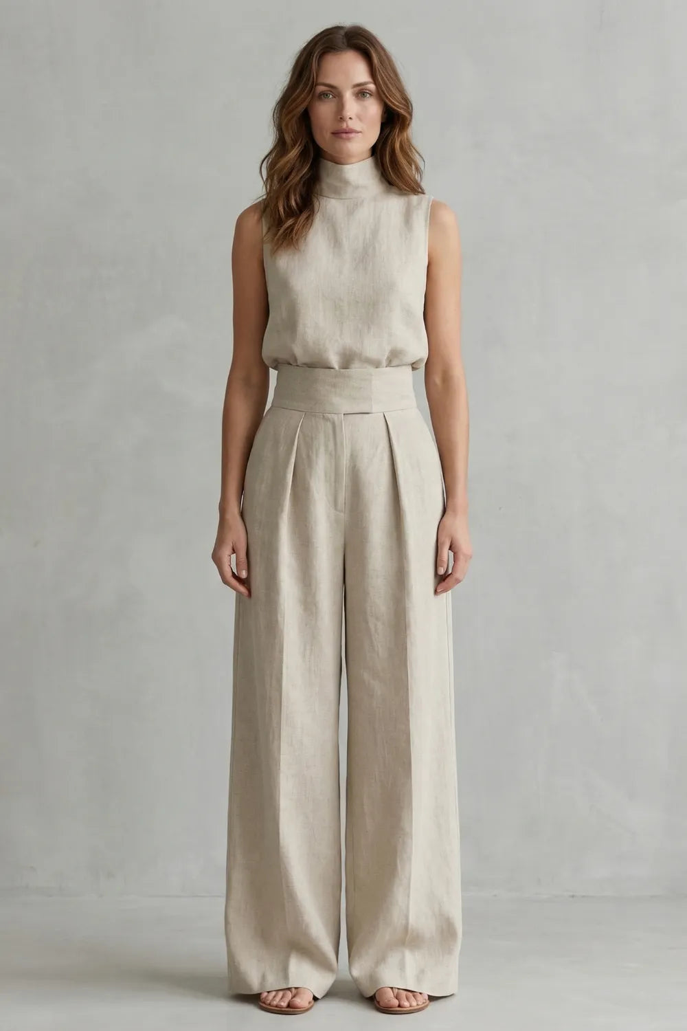 Minimalist elegance – Wide leg trouser set