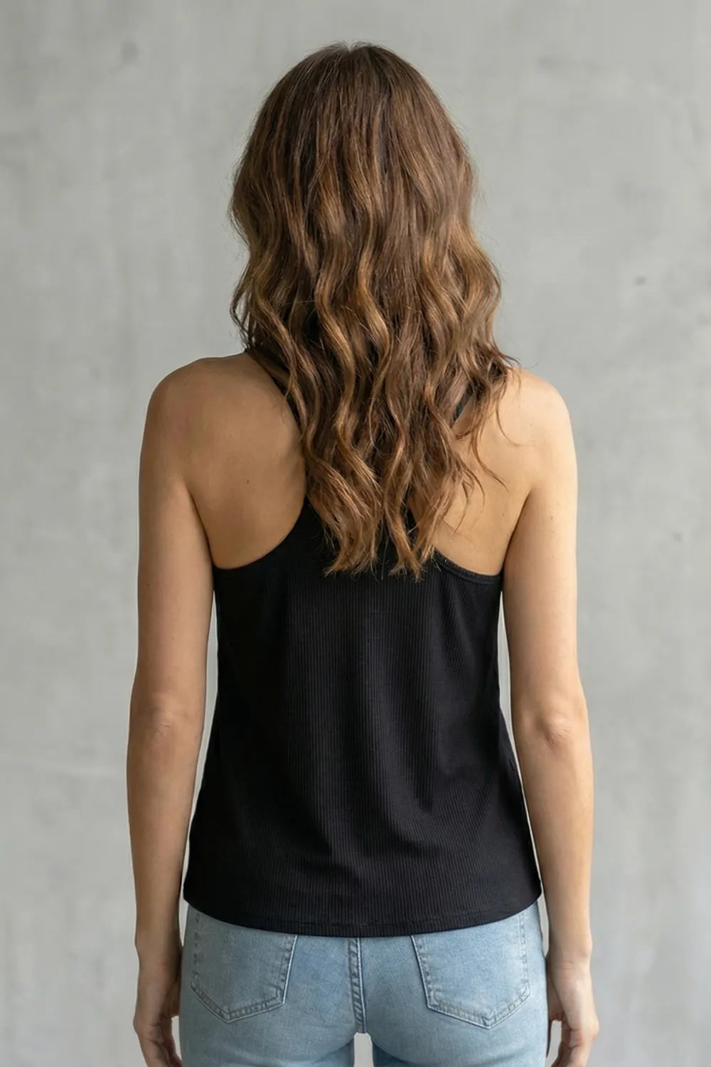 Sheer mesh neckline – Camisole top