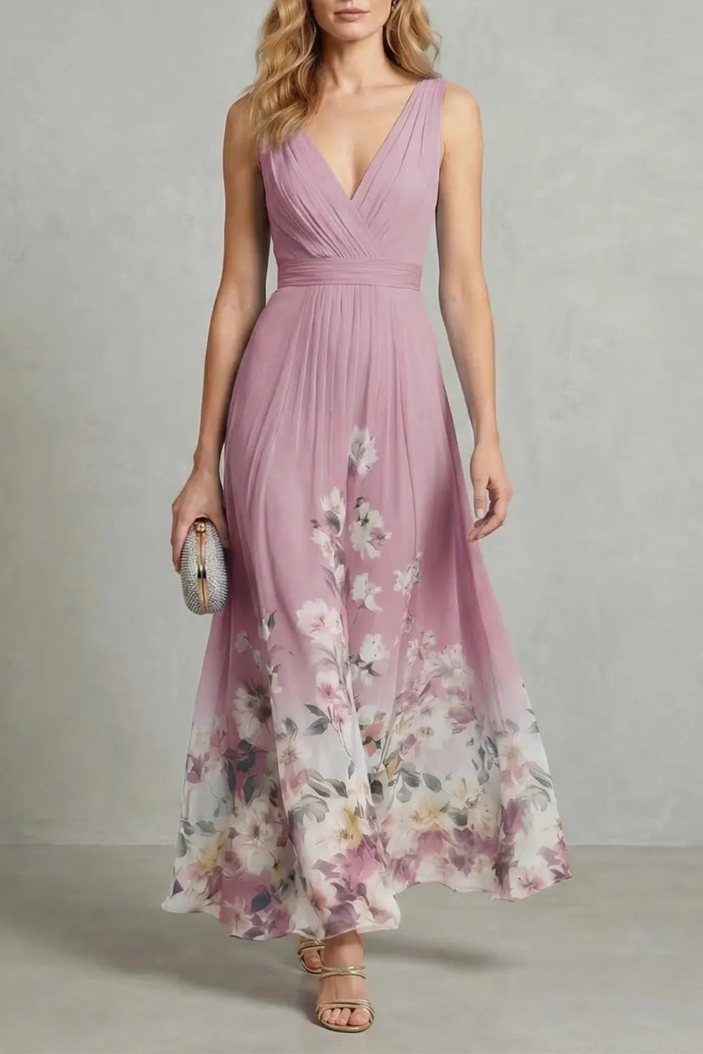 Romantic floral ombre – Maxi dress