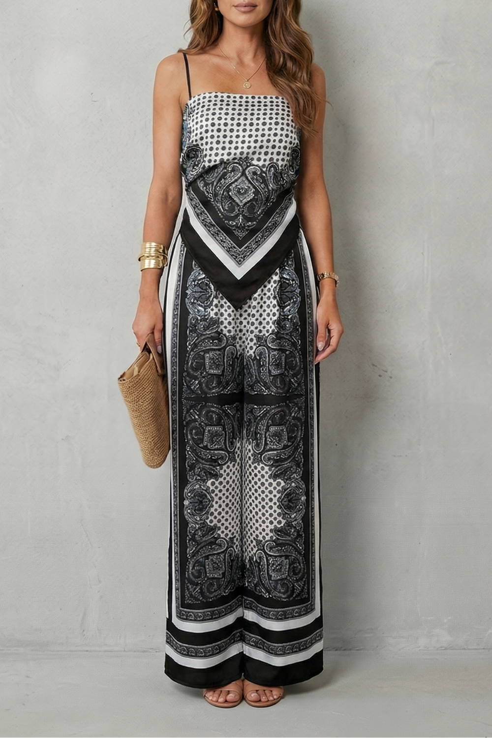 Ornate printed flow – Two piece set