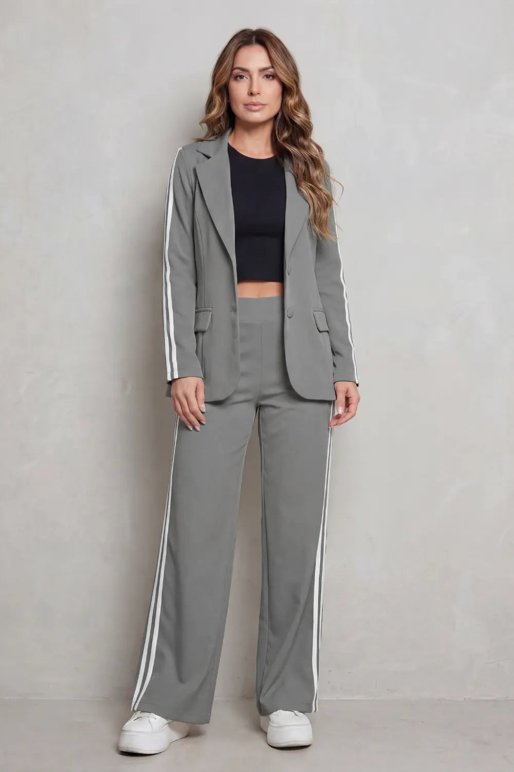 Stripe detail – Sporty elegance set