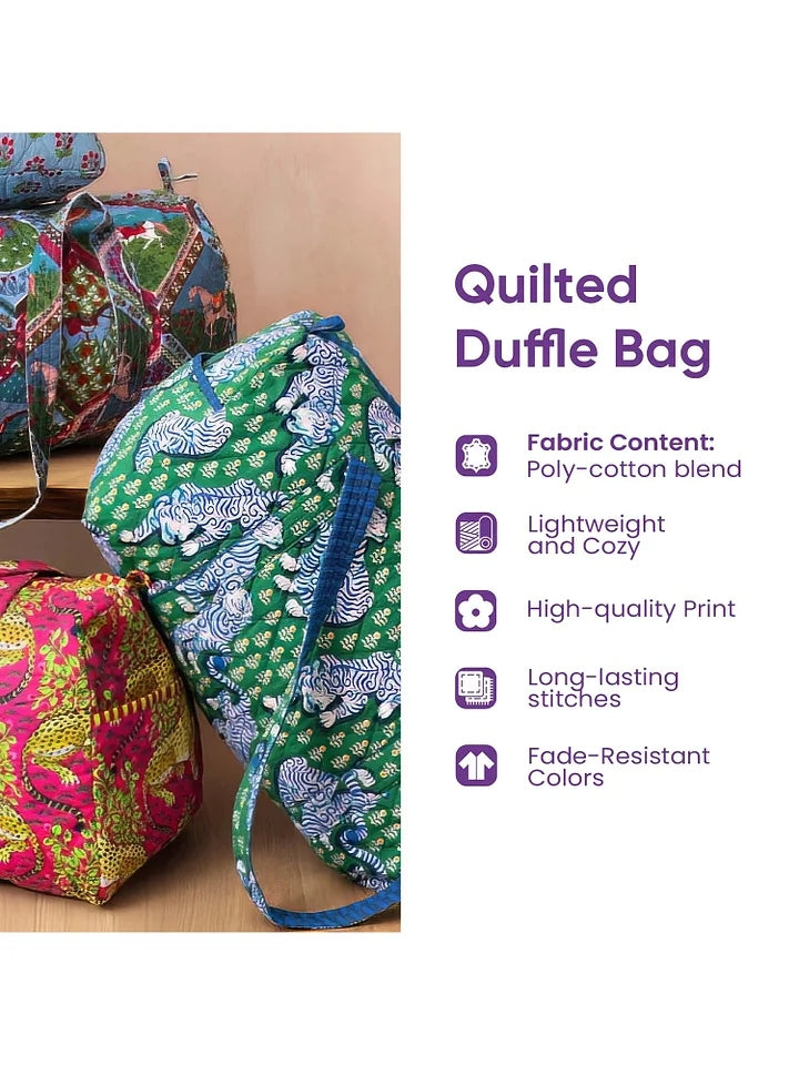 Hippie Journey Quilted Duffle Bag