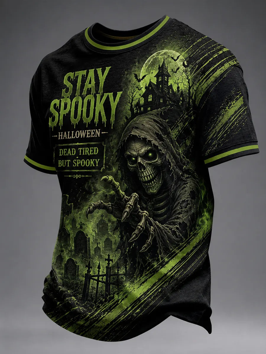 Men's Halloween Art Print T-Shirt