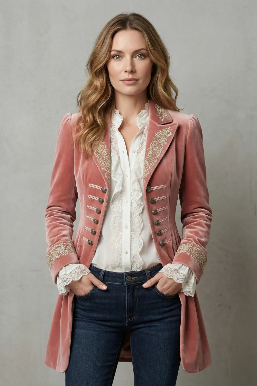 Embroidered vintage silhouette – Long coat