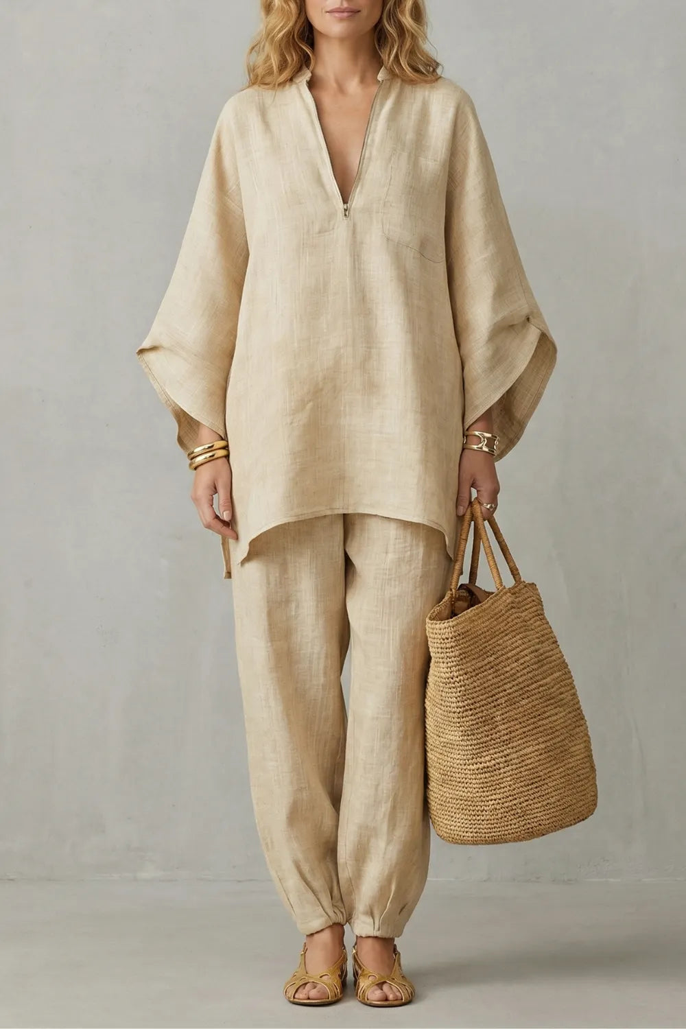 Minimalist asymmetrical flow – Two piece set