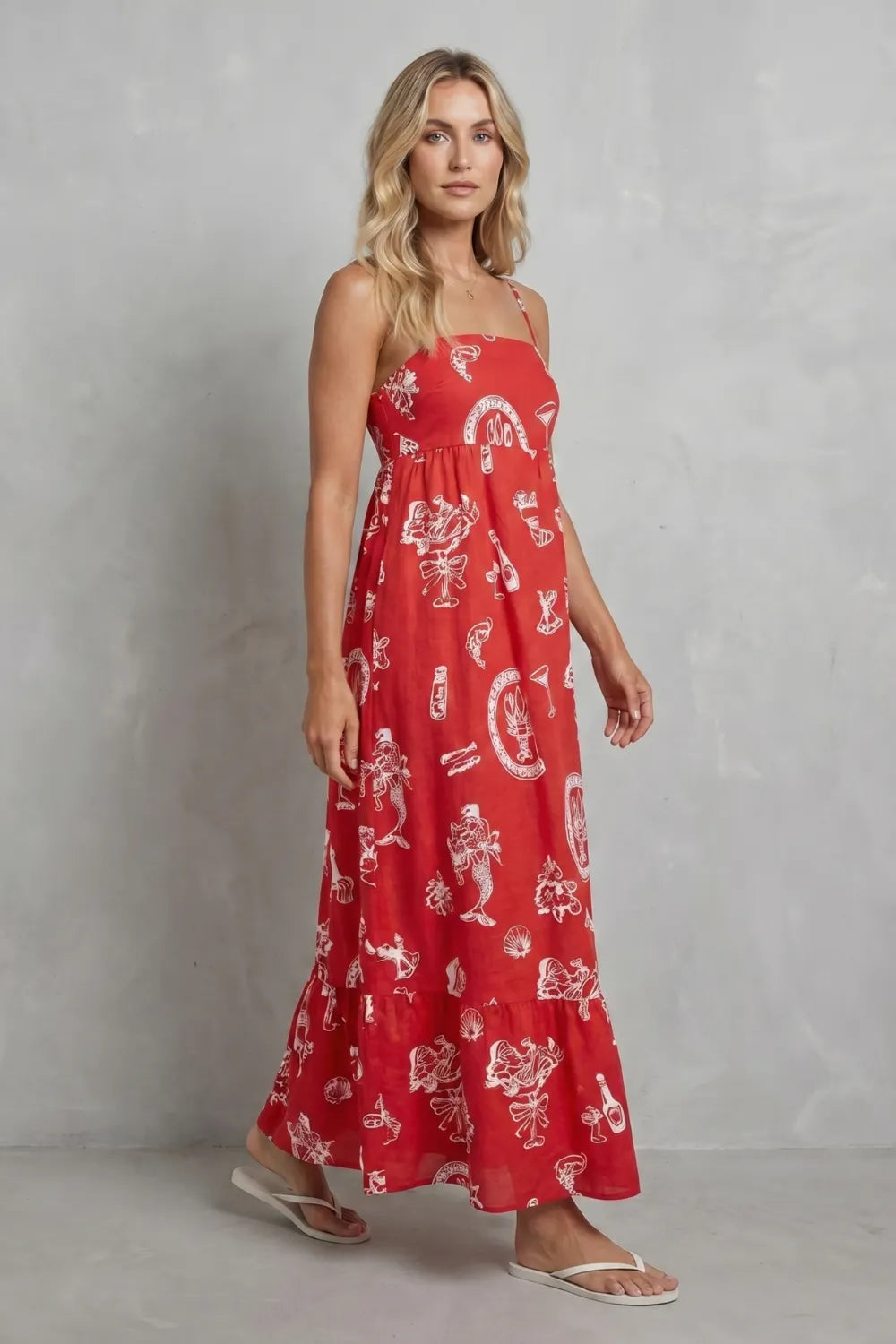 Playful print charm – Maxi dress
