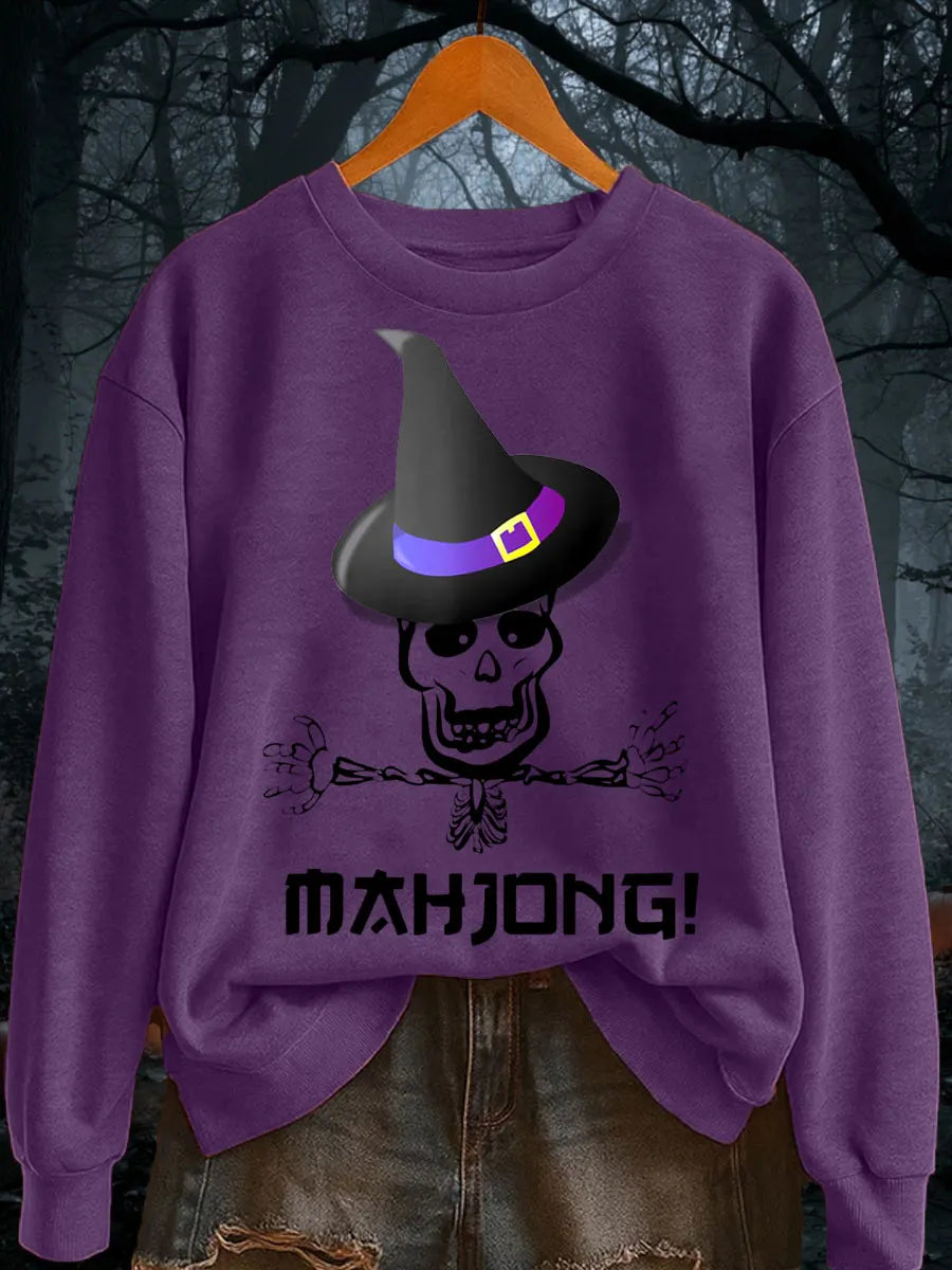 Women's Halloween Mahjong Sweatshirts
