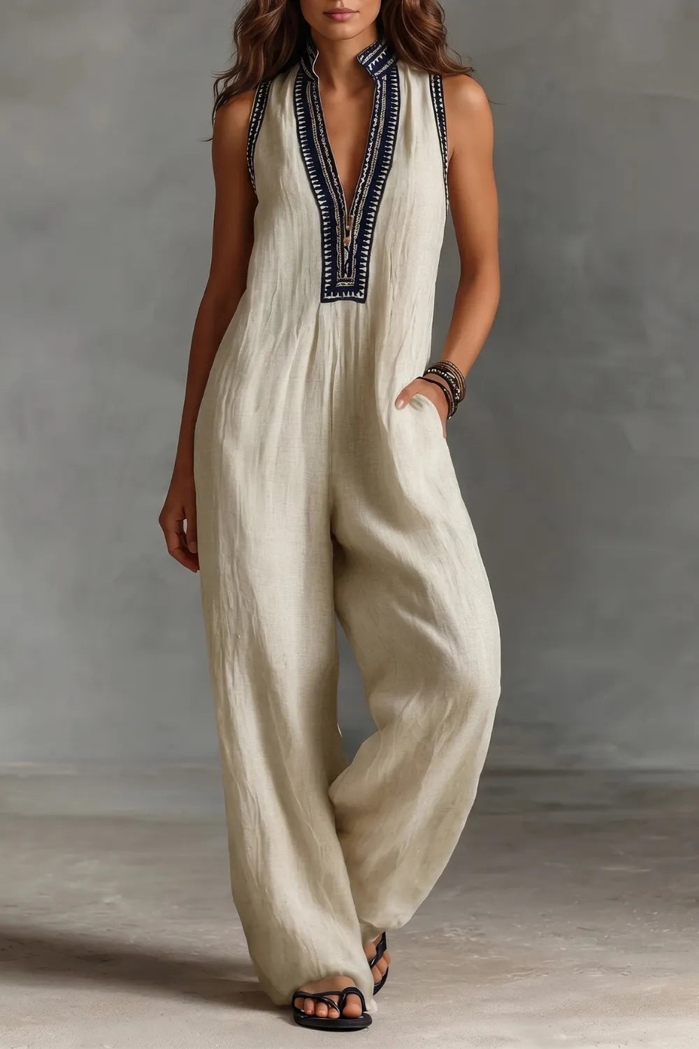 Embroidered bohemian elegance – Jumpsuit
