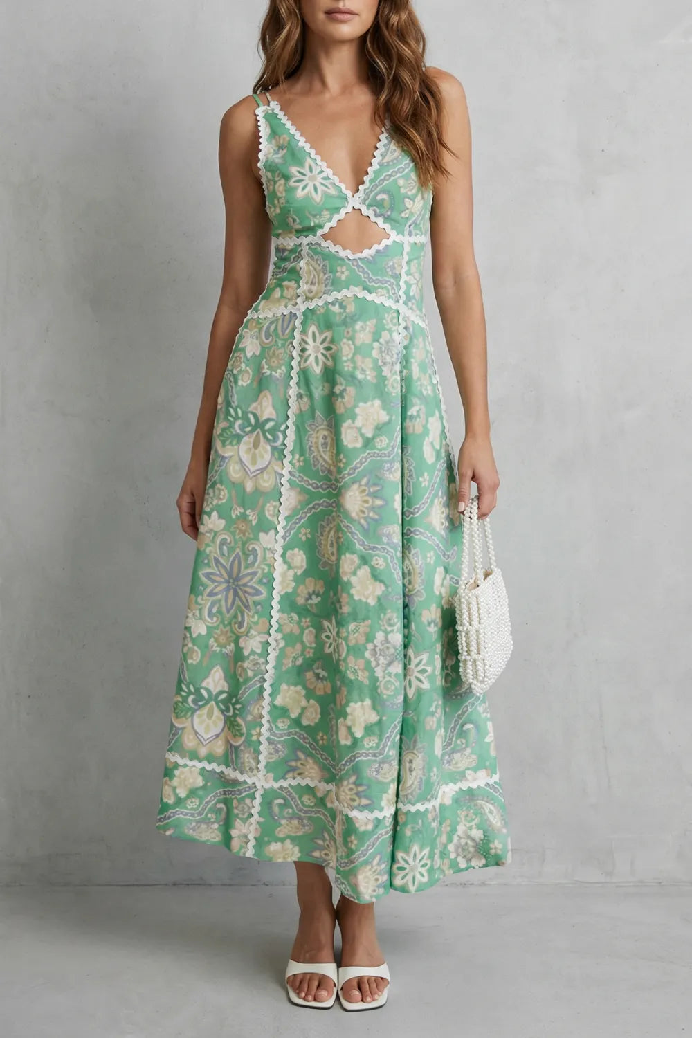 Artistic cutout elegance – Maxi dress