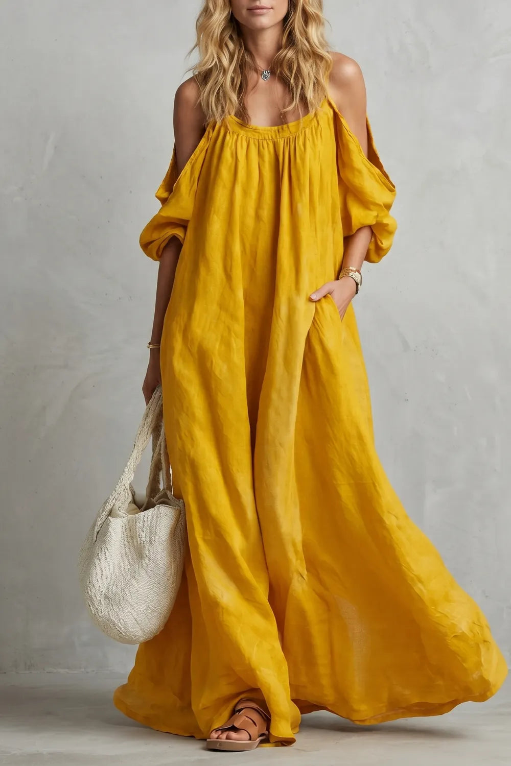 Flowing bohemian silhouette – Maxi dress