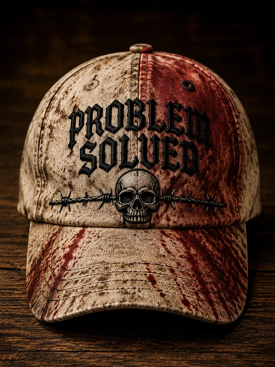 Halloween Blood Problem Solved Art Print Casual Hat