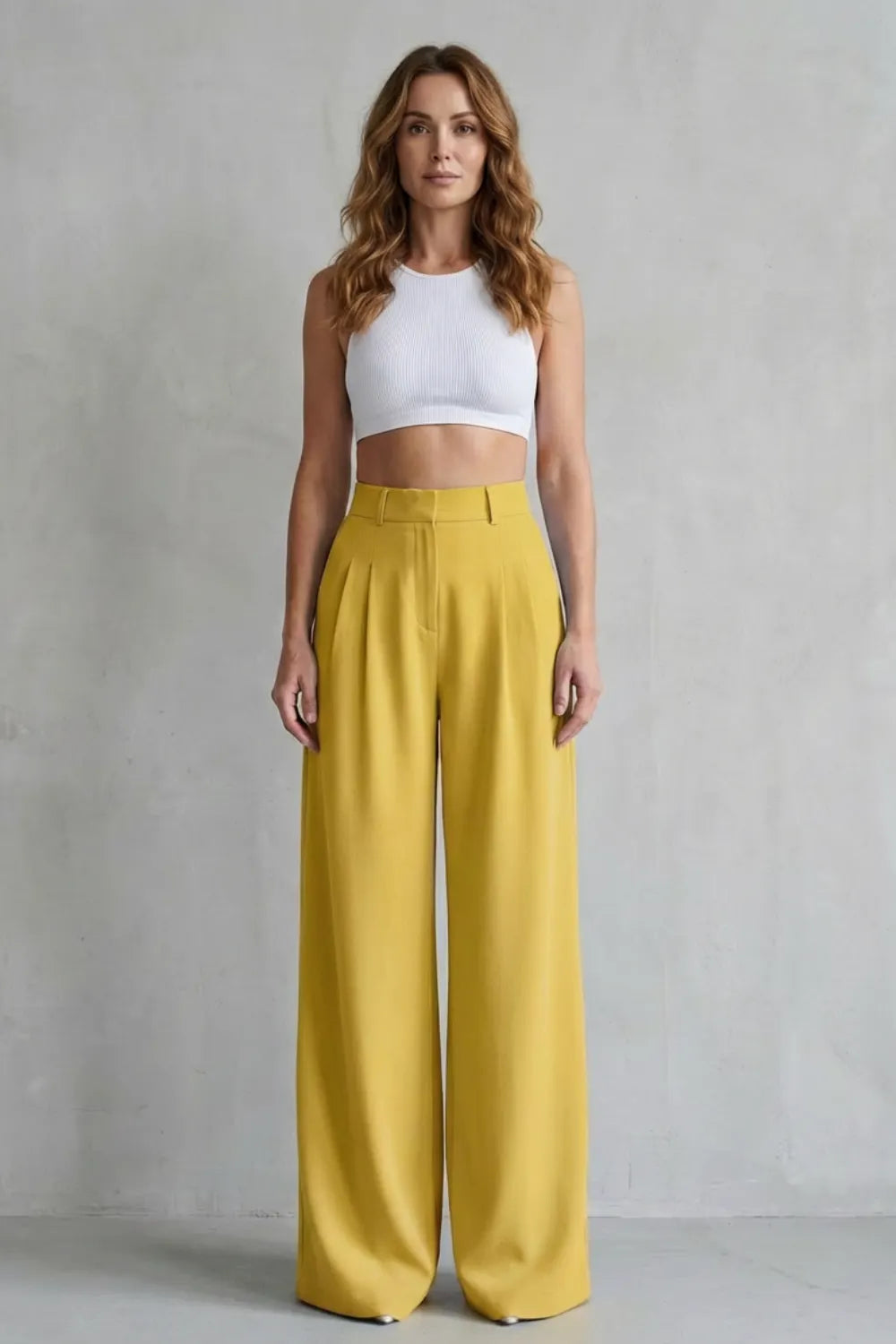Flowing drape – Wide-leg tailored trousers