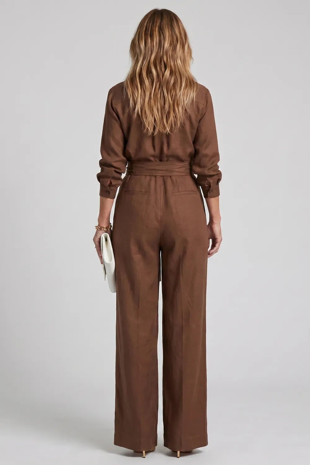 Effortless tailored elegance – Wide-leg jumpsuit