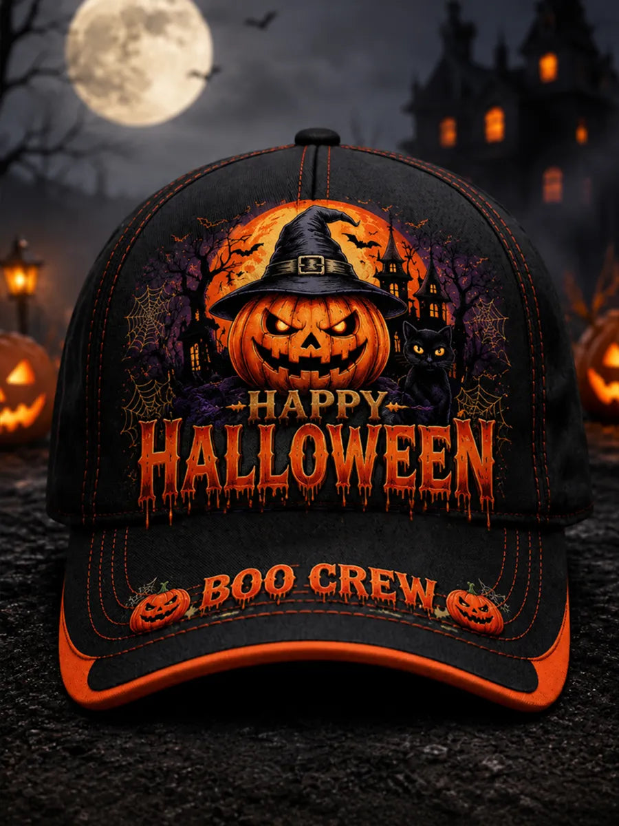 Halloween Pumpkin Print Baseball Cap