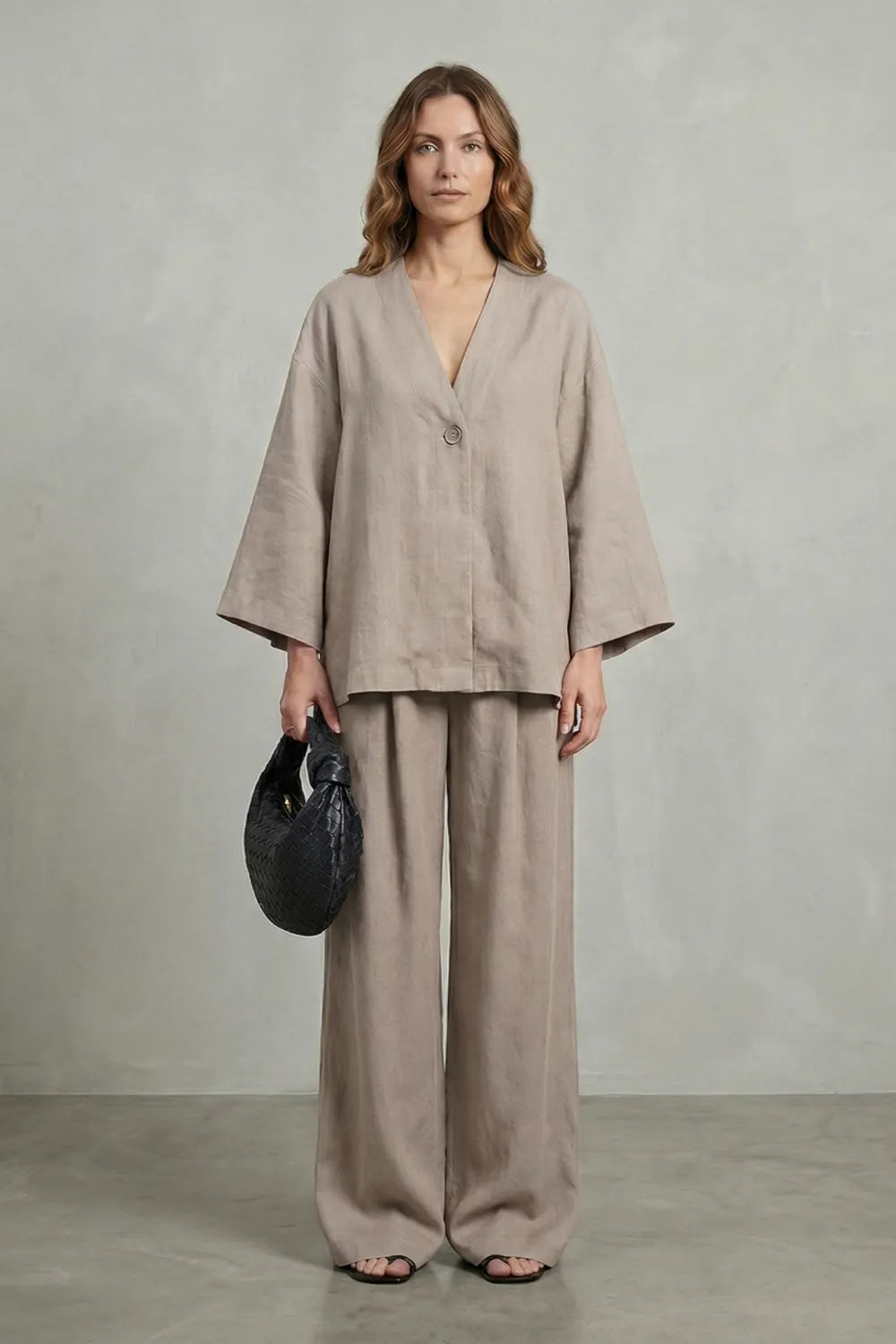 Relaxed wrap silhouette – Two piece set