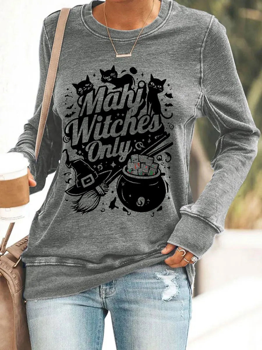 Women's Halloween Mahjong Sweatshirts