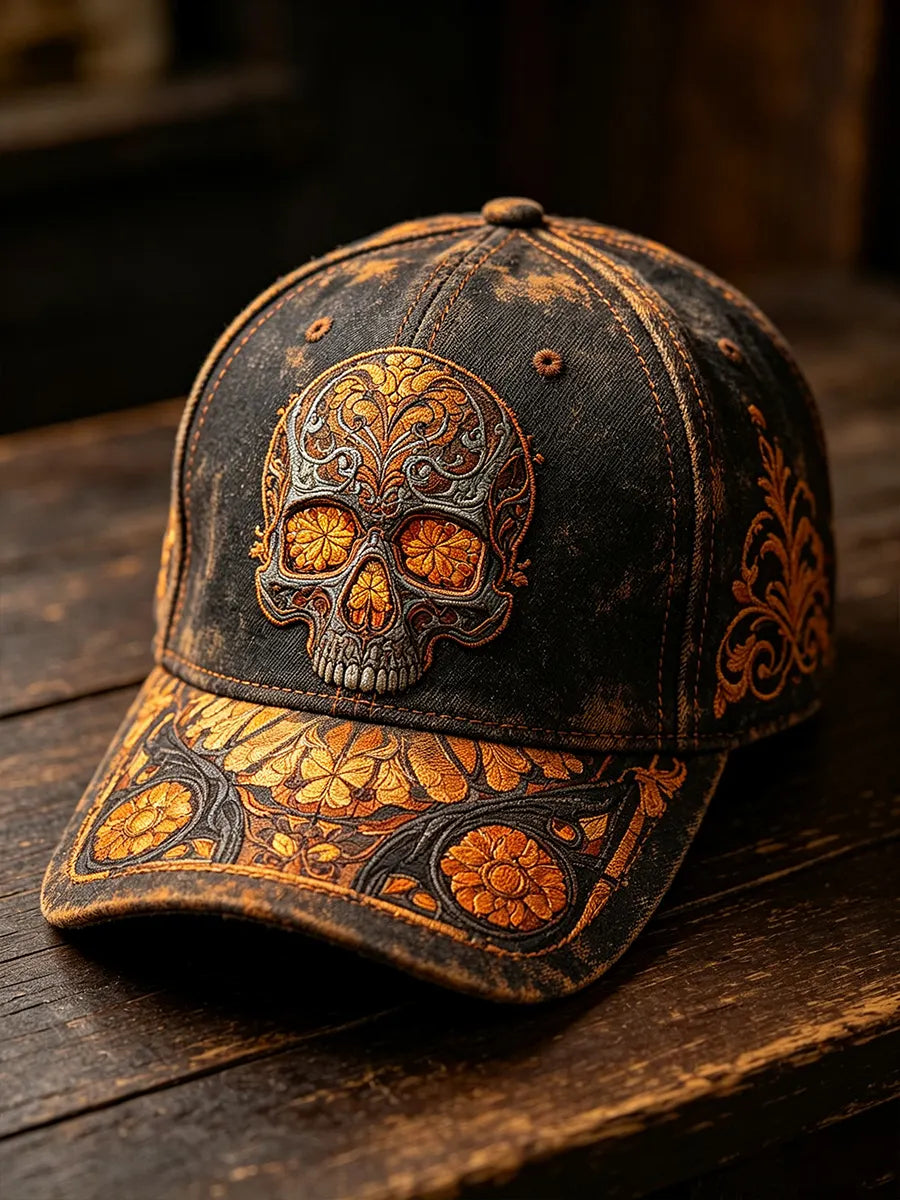 Halloween Skull Print Casual Baseball Cap