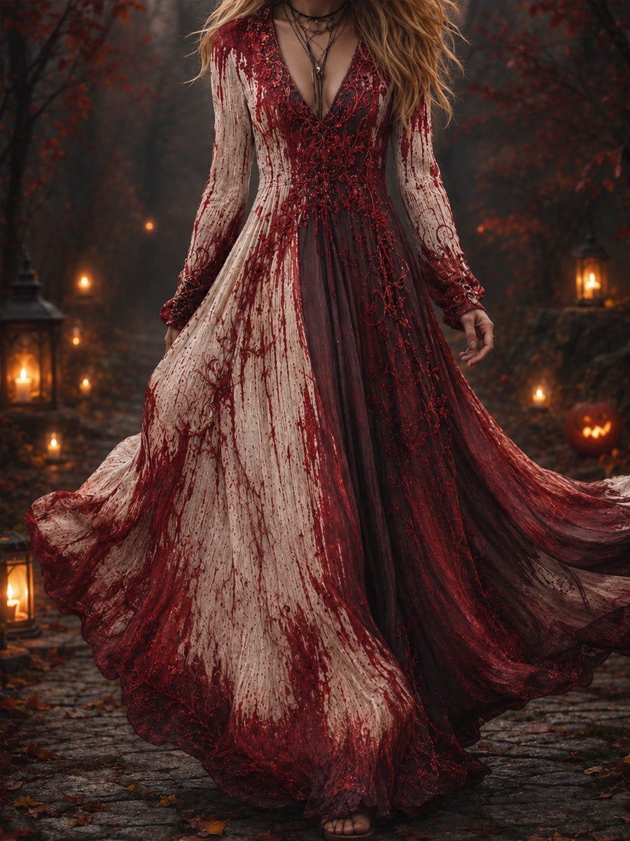 Women's Halloween Funny Art Print Dress