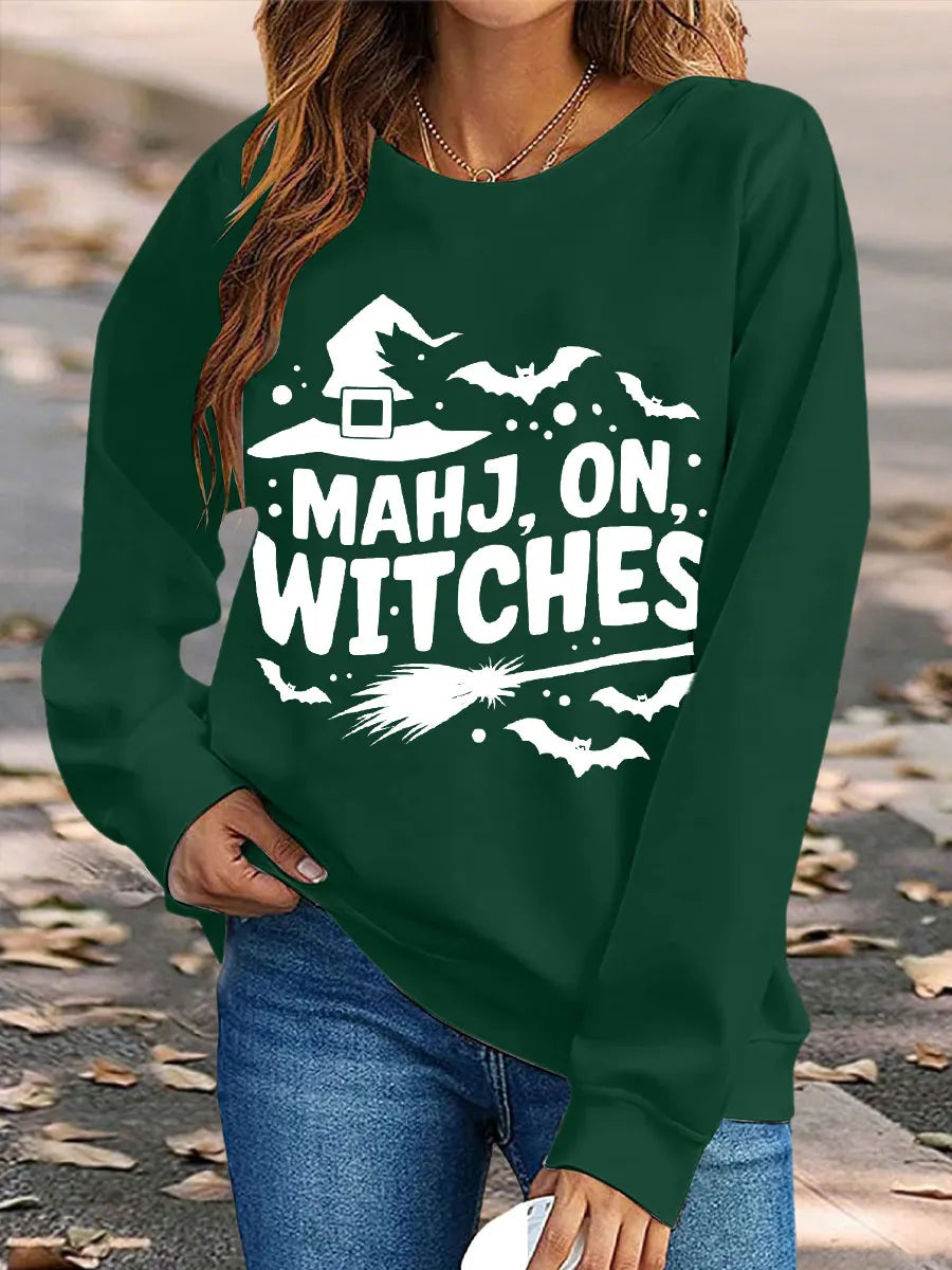 Women's mahj,on,witchs sweatshirts