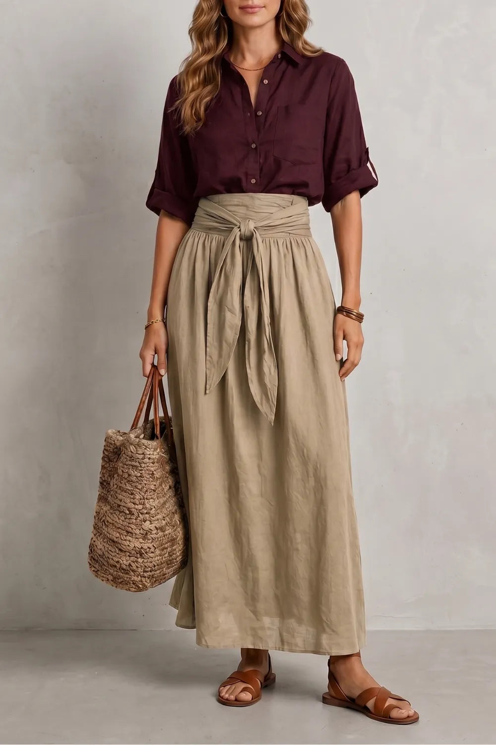 Effortless resort elegance – Maxi skirt set