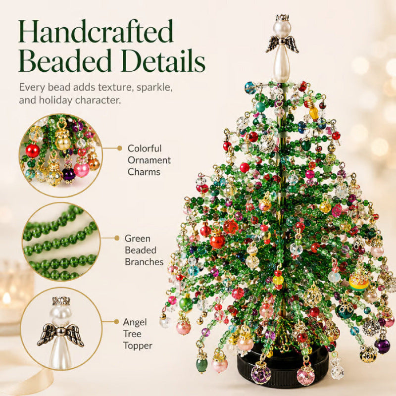 🎄✨ Kit fai da te per albero di Natale con perline – 🎅Crea la tua scintillante decorazione natalizia