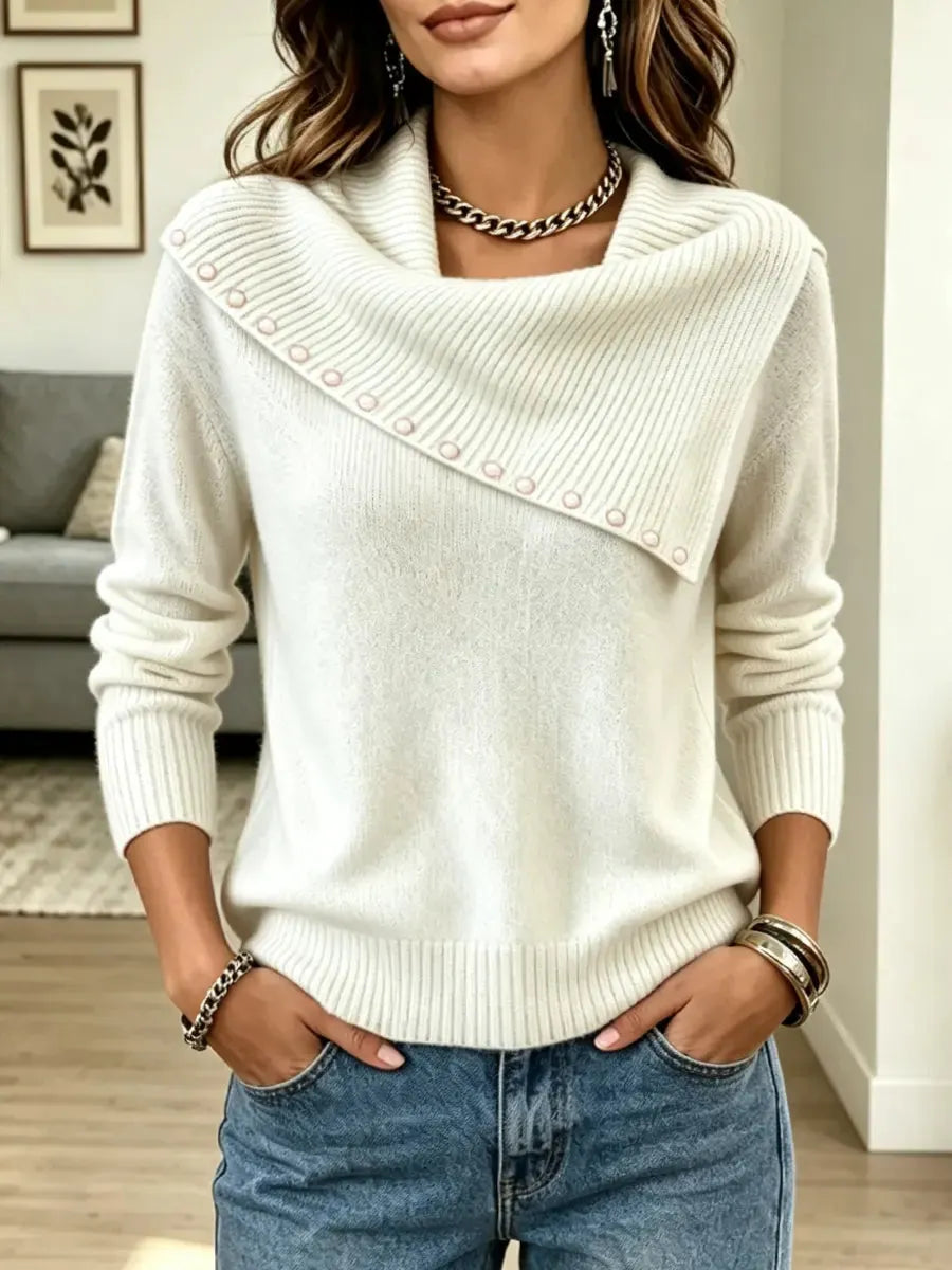 Retro Cozy Art Casual Stylish Long Sleeve Knit Sweater