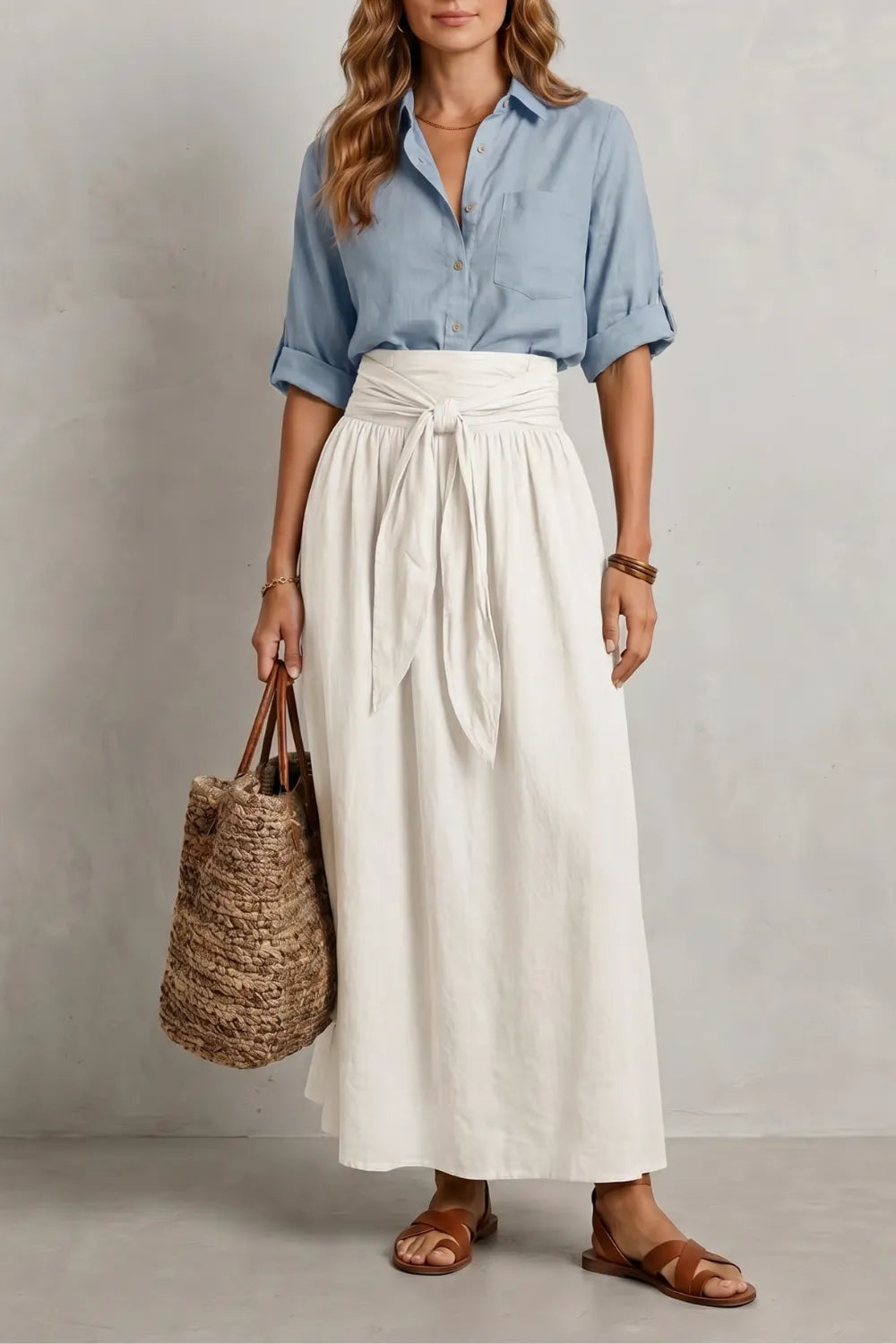 Effortless resort elegance – Maxi skirt set