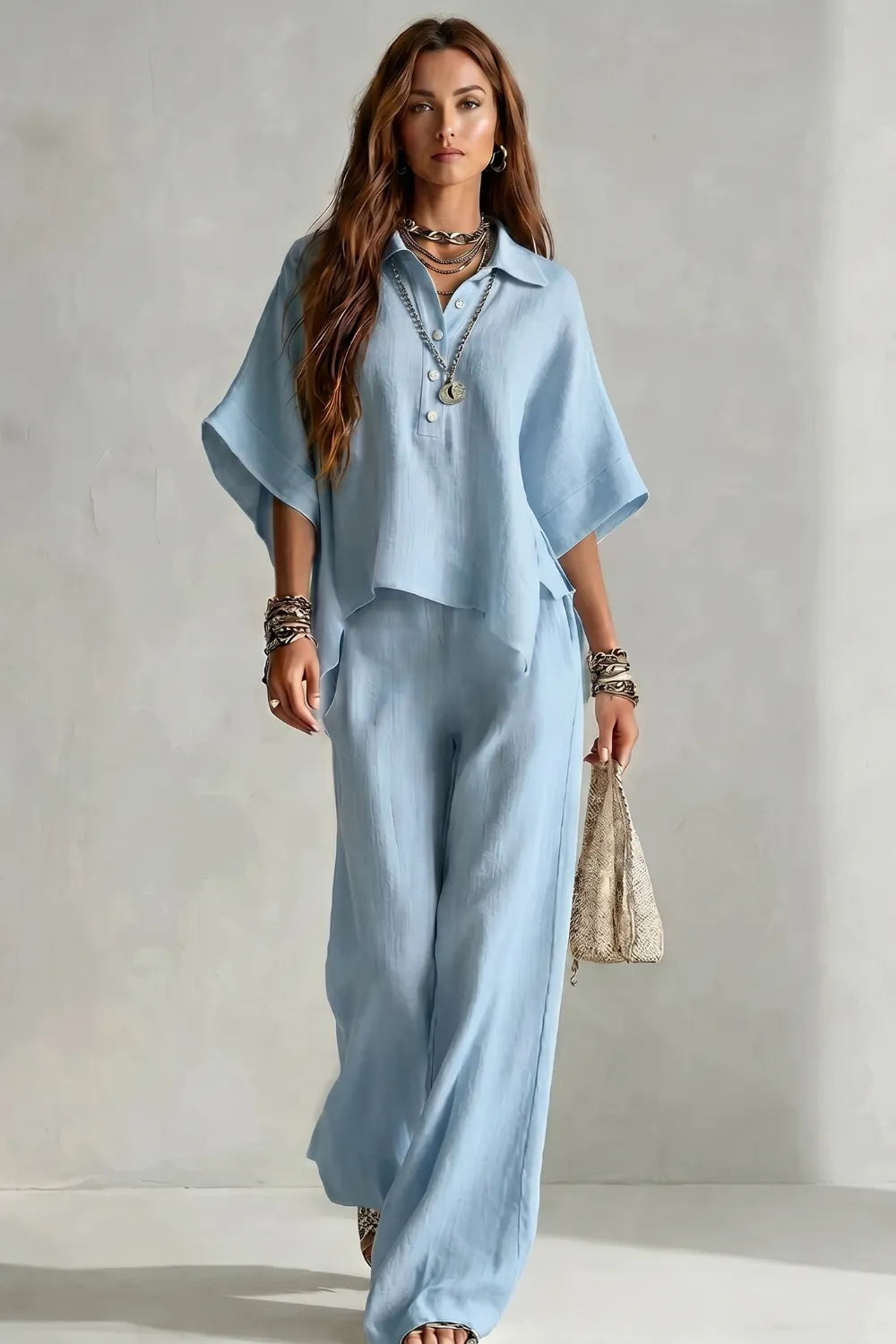 Relaxed resort elegance – Trouser set