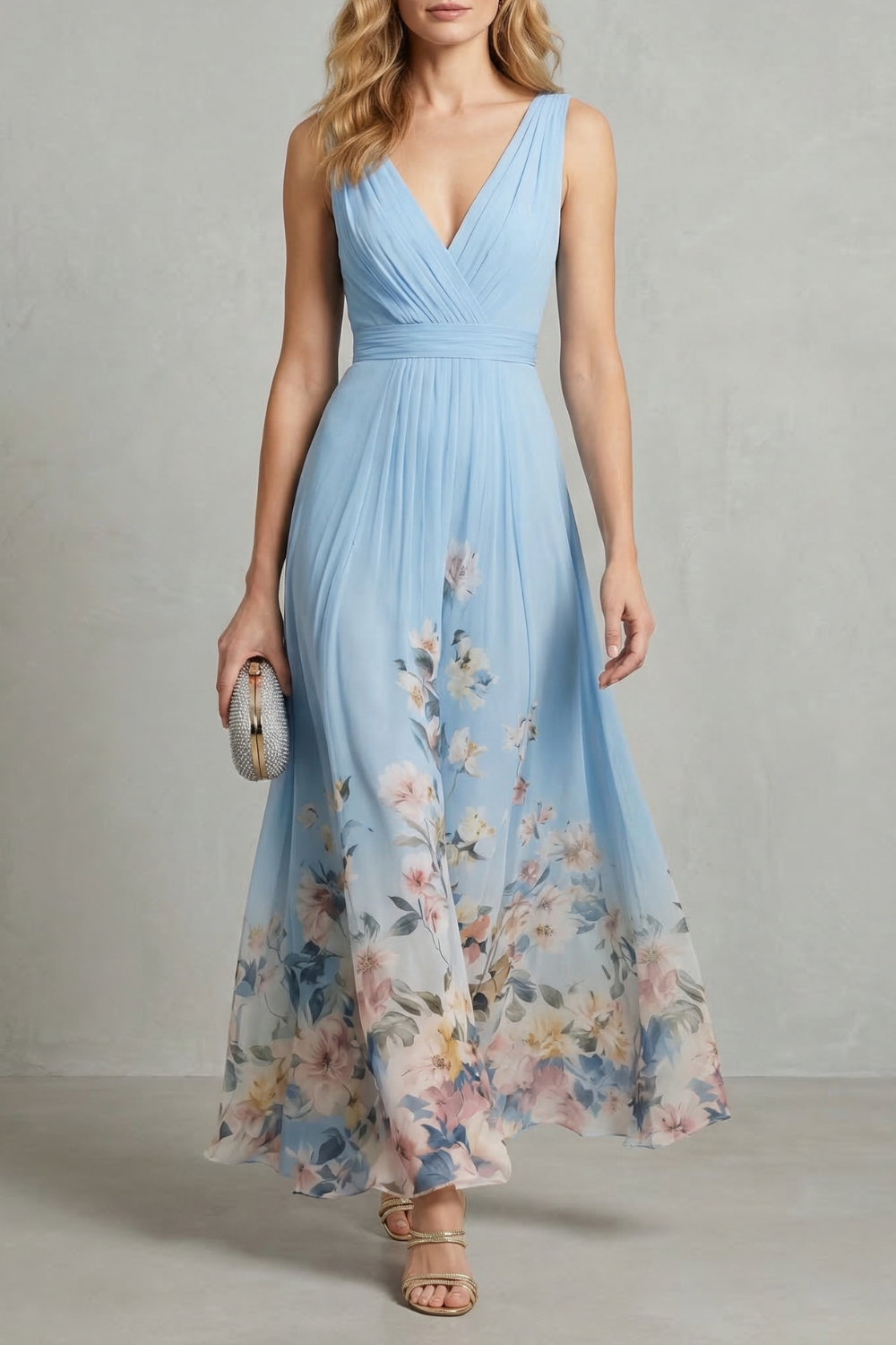 Romantic floral ombre – Maxi dress