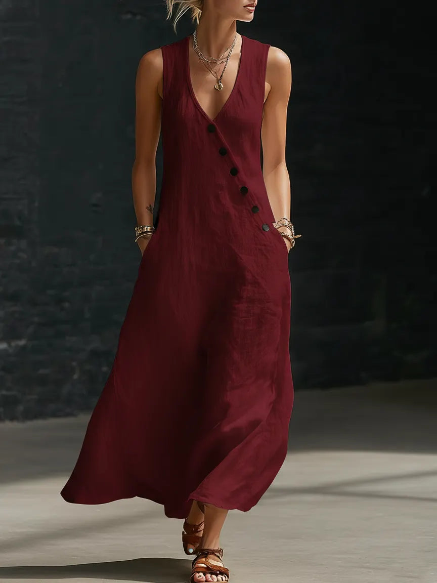 Minimalist And Cozy Button-up Dress