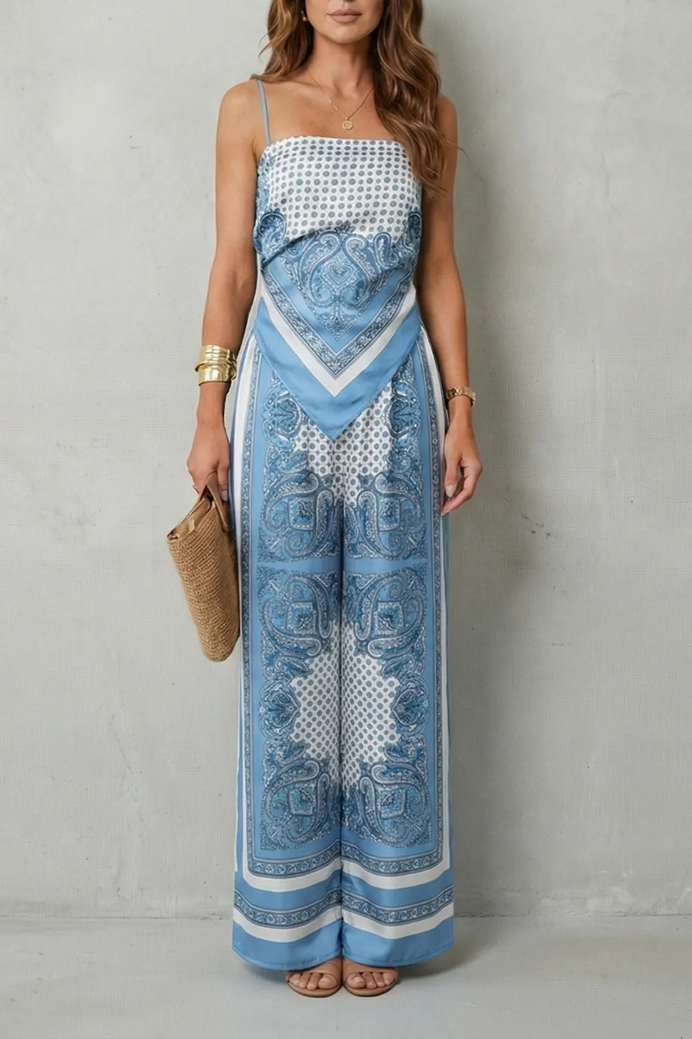 Ornate printed flow – Two piece set