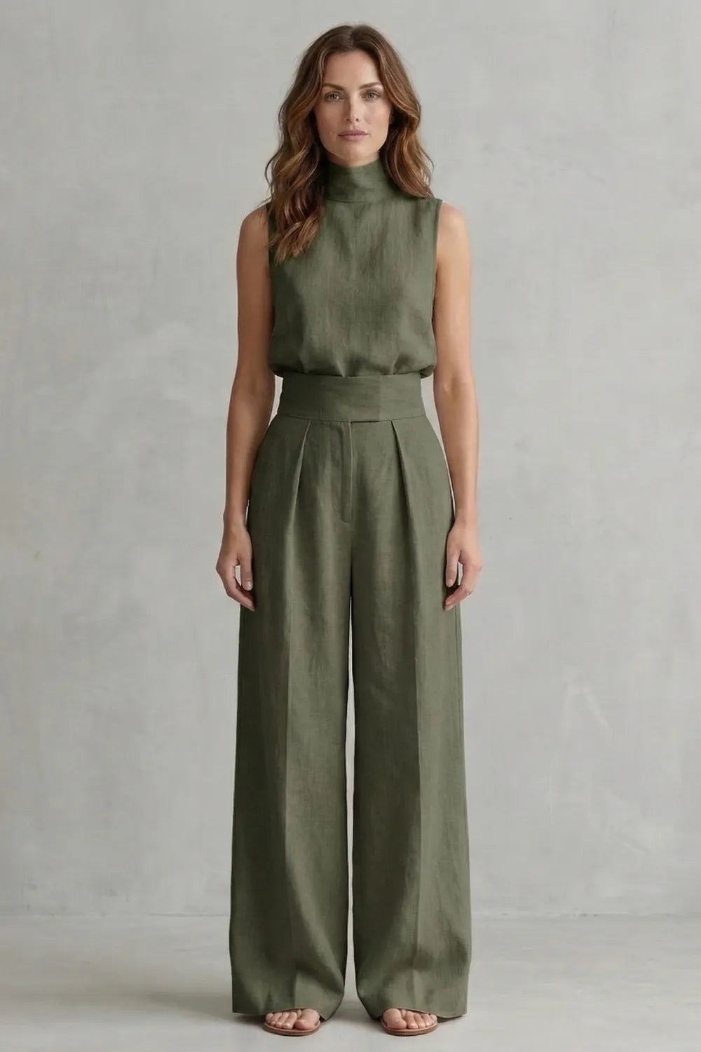 Minimalist elegance – Wide leg trouser set