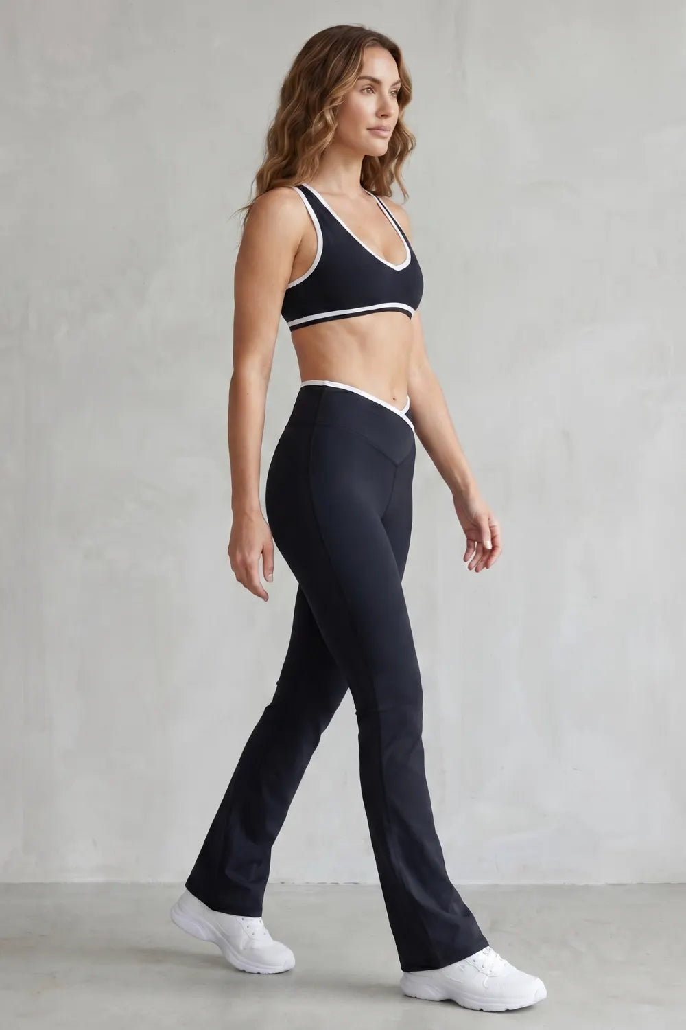 Sculpting contrast trim – Activewear set