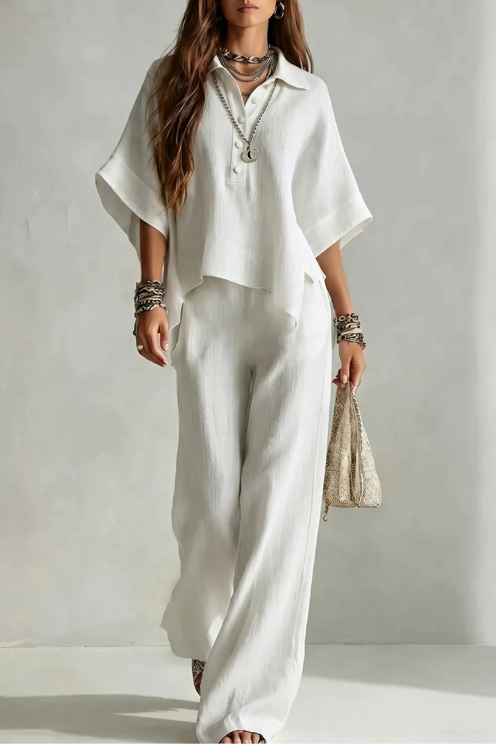 Relaxed resort elegance – Trouser set