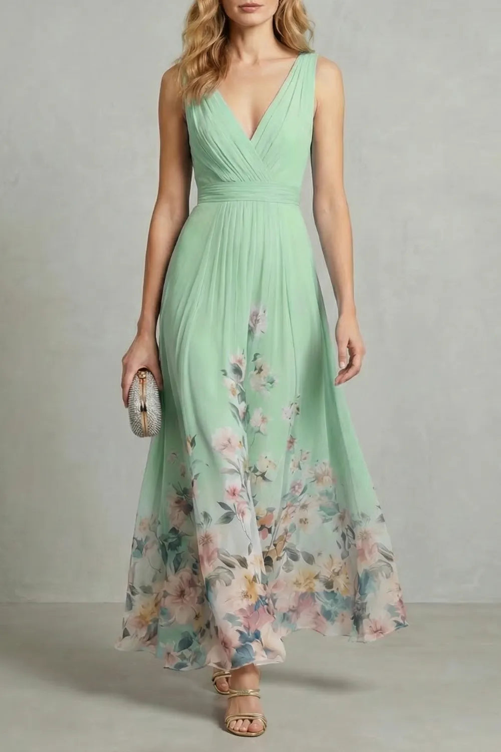 Romantic floral ombre – Maxi dress