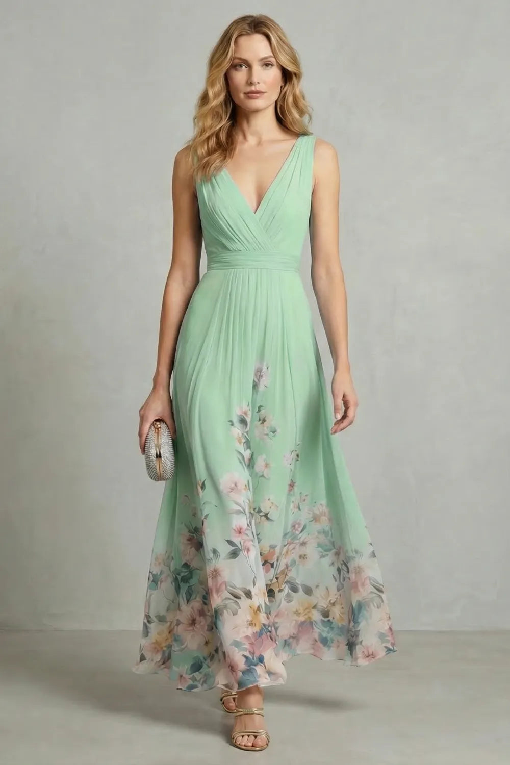 Romantic floral ombre – Maxi dress