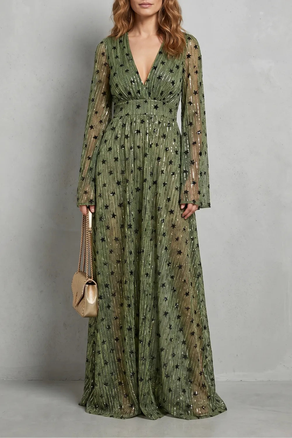Shimmering bohemian elegance – Maxi dress